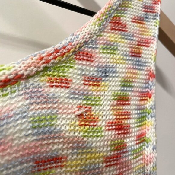 525 America Sleeveless Knit Fringe Dress Size Medium Swim Beach Coverup - Picture 15 of 16